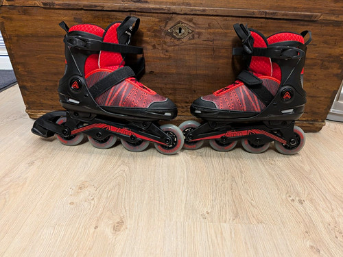 Inline skates schwarz rot 76 - inline-skates, schwarz/rot,